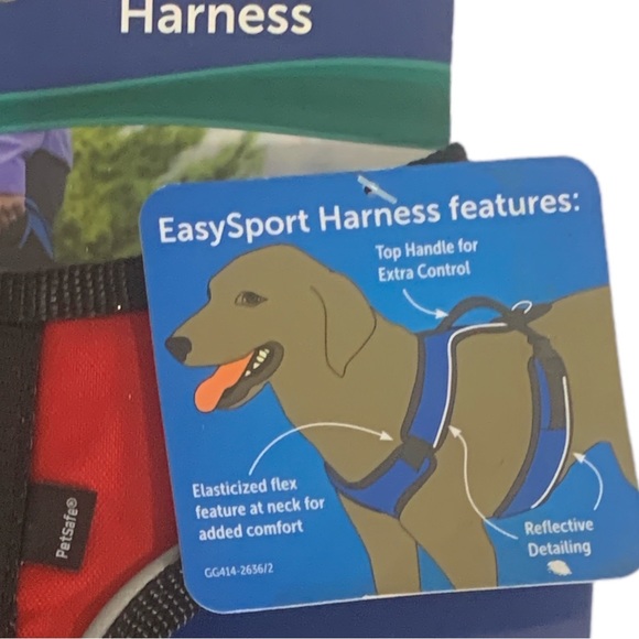 PetSafe EasySport Harness Red Size Small Girth 21-27 Approximate Weight 20-30 lb - Picture 3 of 6